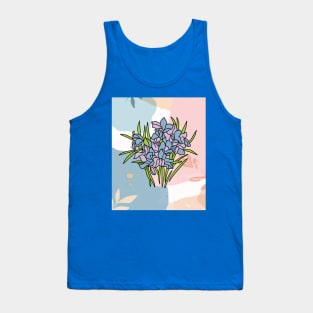 Vintage Flowers Orchids Colorful Tank Top